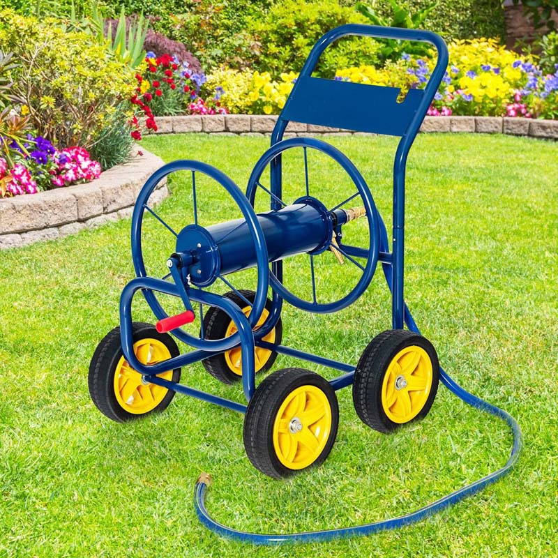Garden Hose Reel Cart Holds 330 FT of 3/4