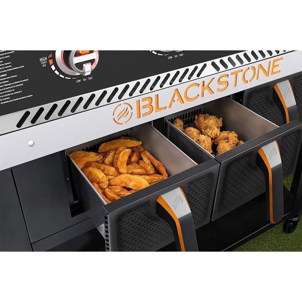 Blackstone 1923 36 inch 4 Burner Griddle with Air Fryer �C Black