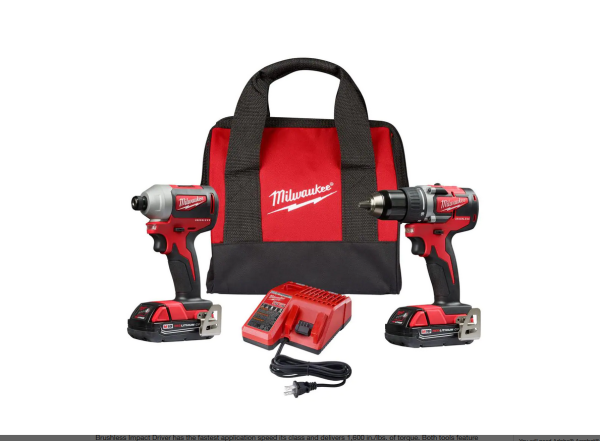 2892-22CT M18 18-Volt Lithium-Ion Brushless Cordless Compact Drill/Impact Combo Kit (2-Tool), 2801-20, 2850-20, 48-11-1820, 48-59-1812