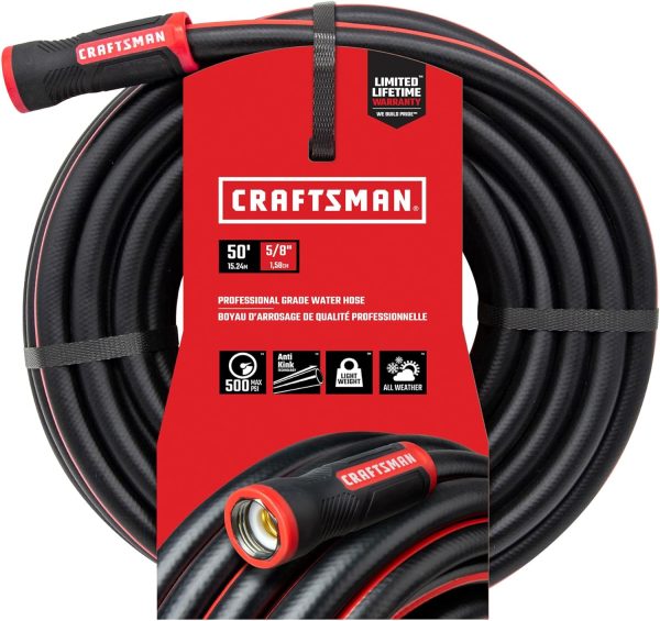 5/8 in. D X 50 ft. L Heavy Duty Professional Grade Garden Hose