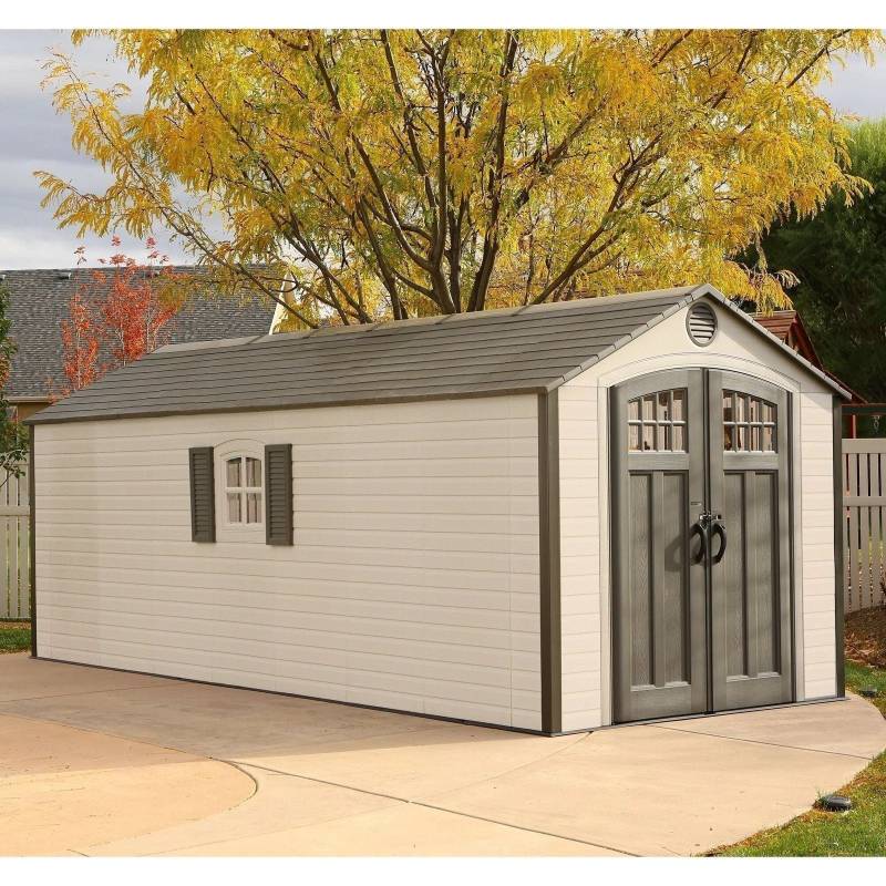 Outdoor Storage Shed 8�� x 20�� �C Desert Sand �C Lifetime