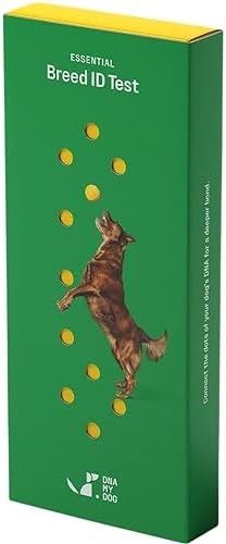 Dna My Dog Essential Test �?Breed ID Test Mixed Breed Identification Personality Traits for Puppies to Adult Dogs Non-Invasive Cheek Swab