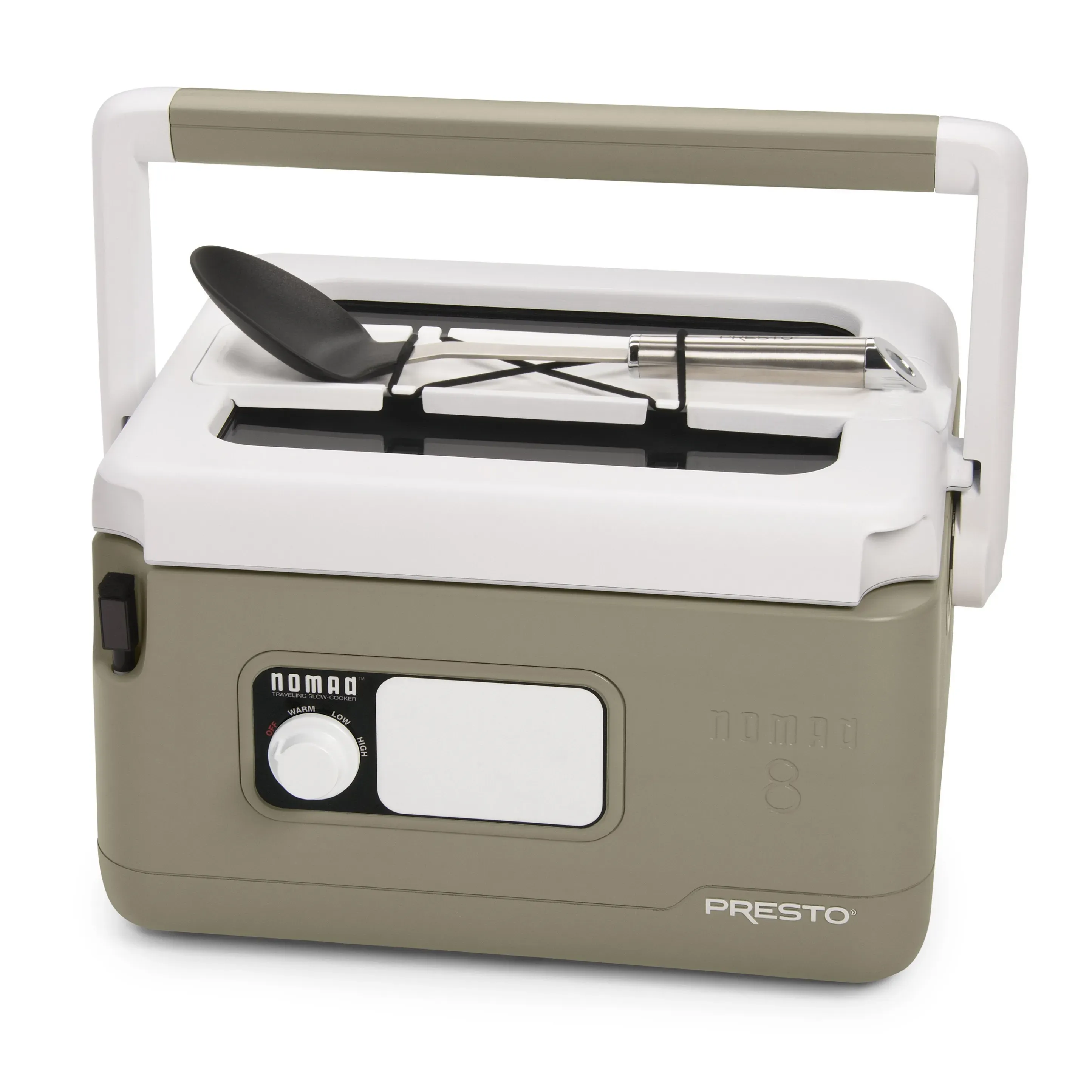 PRESTO 8-QUART NOMAD TRAVELING SLOW COOKER IN TAN