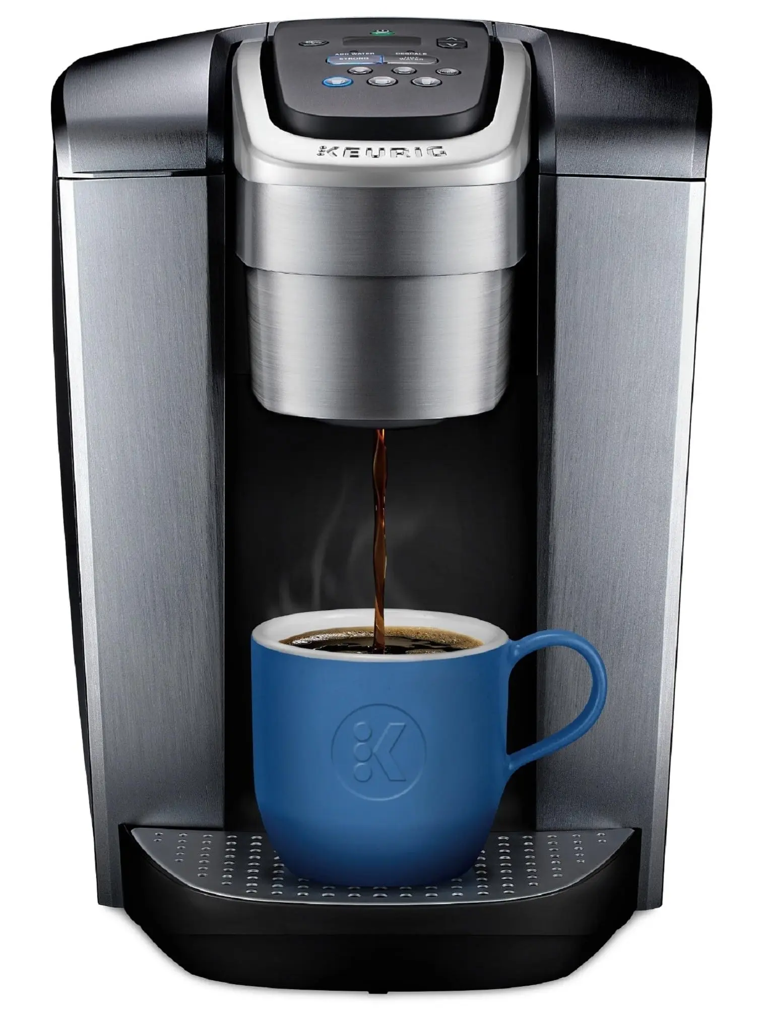 Keurig K-Elite Single-Serve K-Cup Pod Coffee Maker, Brushed Silver