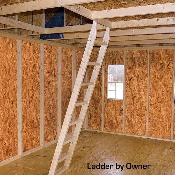 Best barns Hampton 12��24 Wood Storage Shed Kit Installation Included