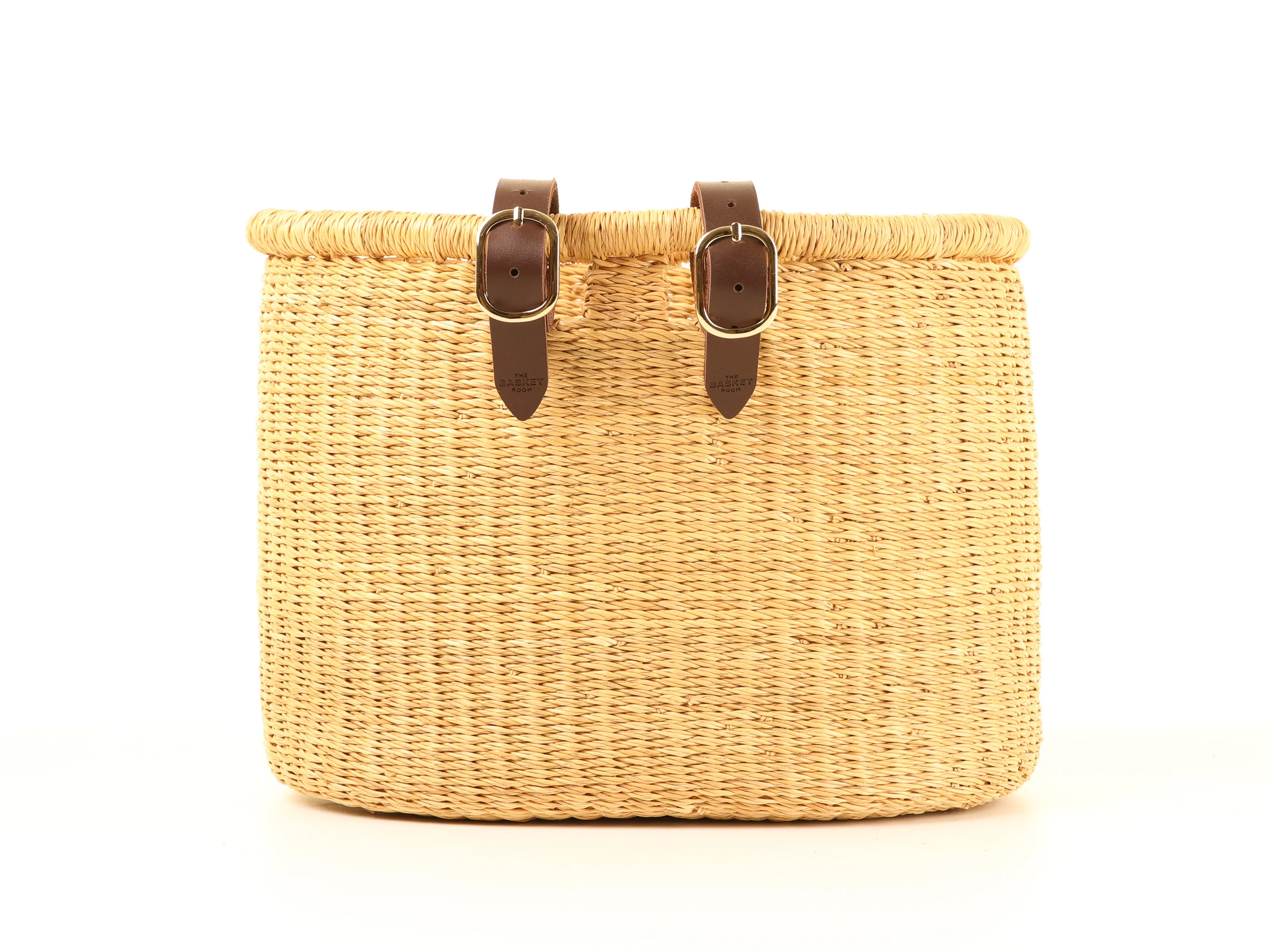 BULI : Handcrafted Natural Oblong Bike Basket