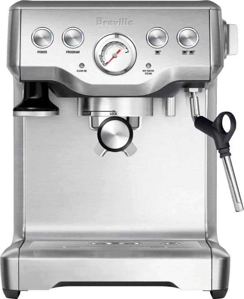 Breville �C the Infuser Manual Espresso Machine with 15 bars of pressure, Milk Frother and Water filtration �C Silver