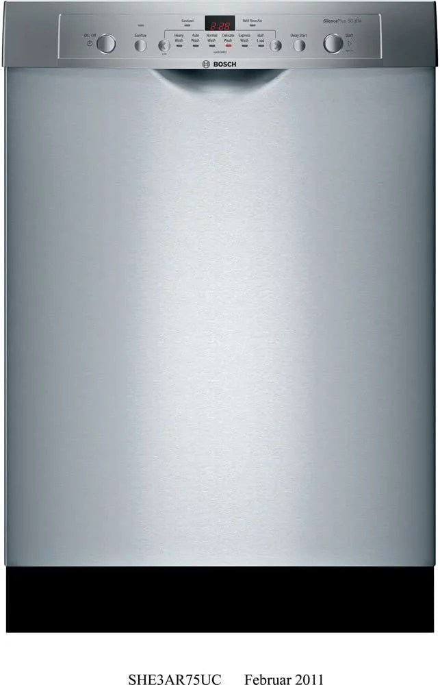 Bosch Ascenta 24��� SHE3AR75UC Built-In Dishwasher �C Stainless Steel