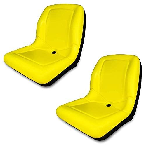 TRAC SEATS (2 Seats) Yellow Seat for John Deere Gator CS TS TX 4X2 AM133476 – High Back Seats (Same Day )