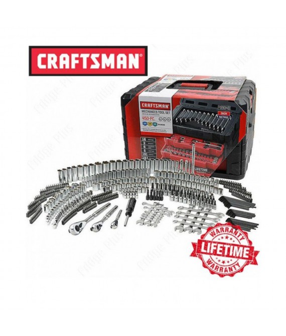 Craftsman 450-Piece Mechanics Tool Set, Ratchet Socket Hand Wrench Toolset