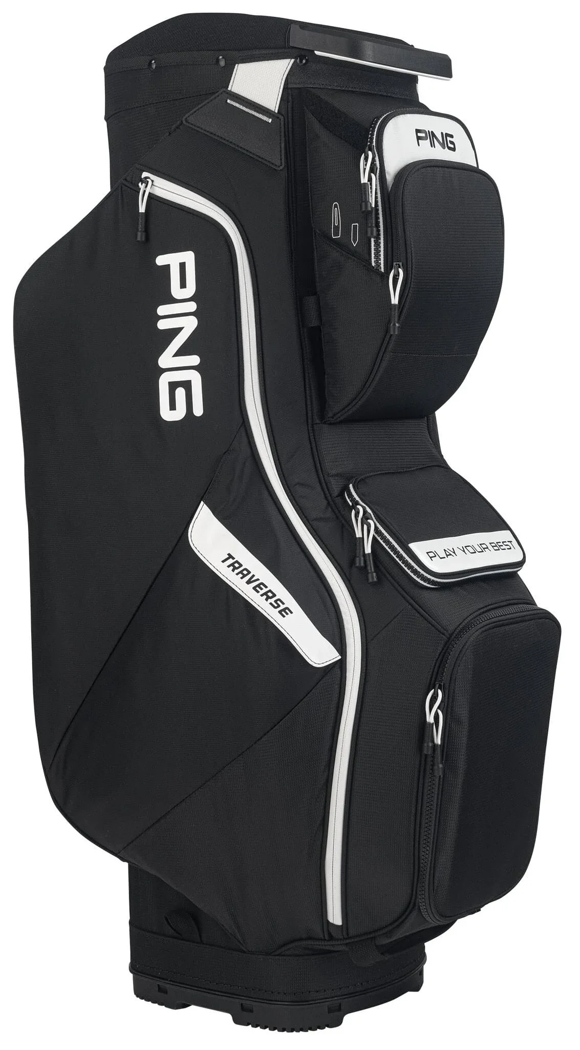 Ping Traverse Cart Bag - Black White