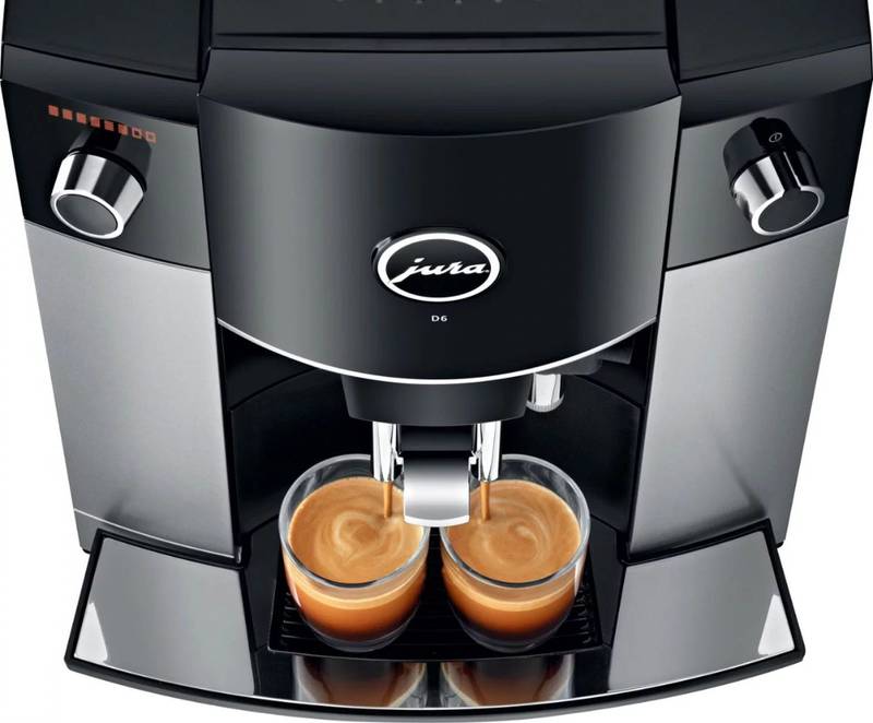 Jura D6 Automatic Coffeemaker and Espresso Machine Platinum