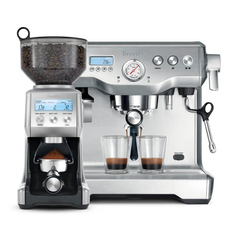 Breville Dynamic Duo Dual Boiler Espresso Machine and Smart Grinder Pro Package, Stainless Steel �C BEP920BSS