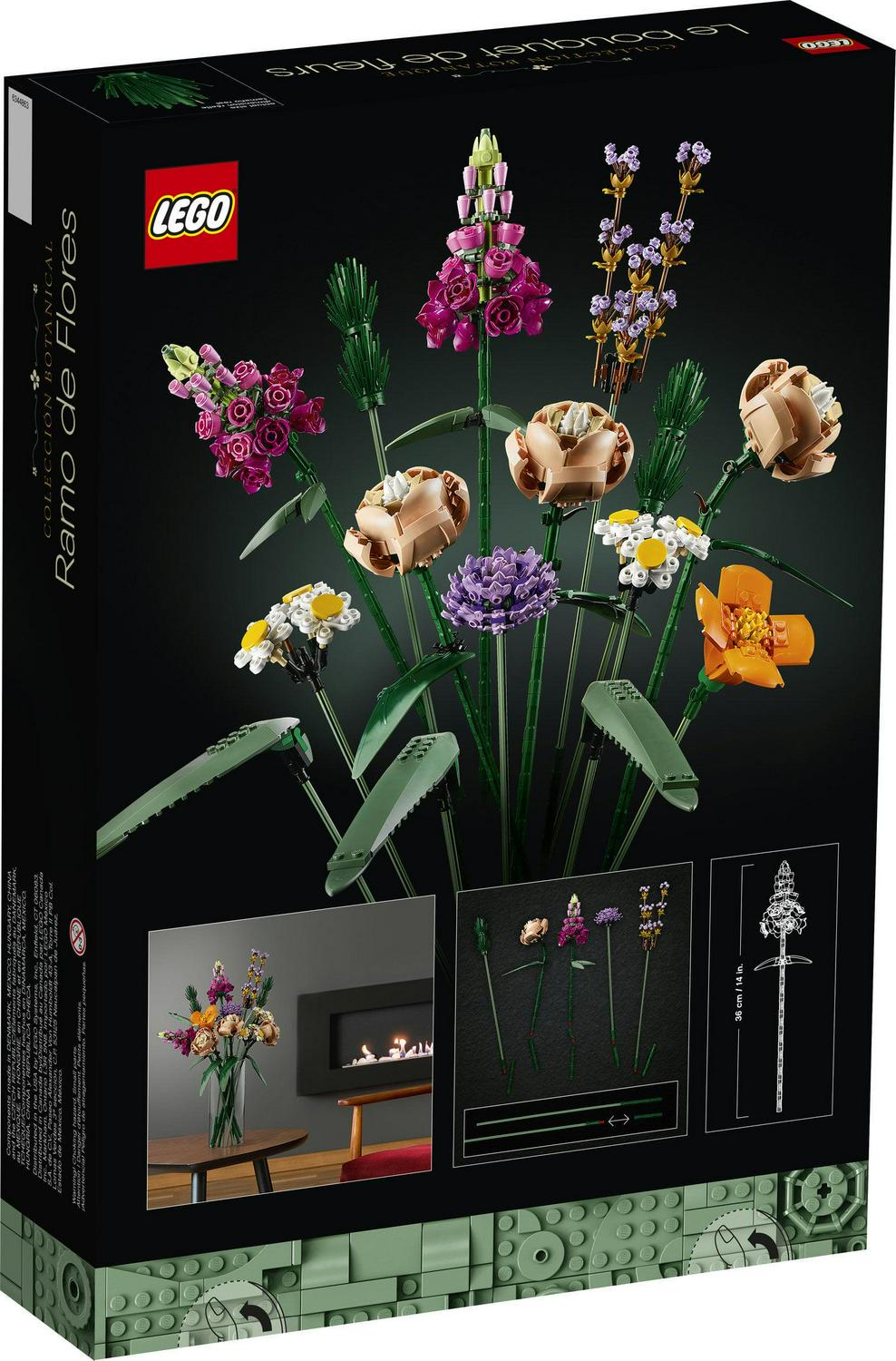 Flower Bouquet 10280,A Unique Flower Bouquet and Creative Project for Adults (756 Pieces)