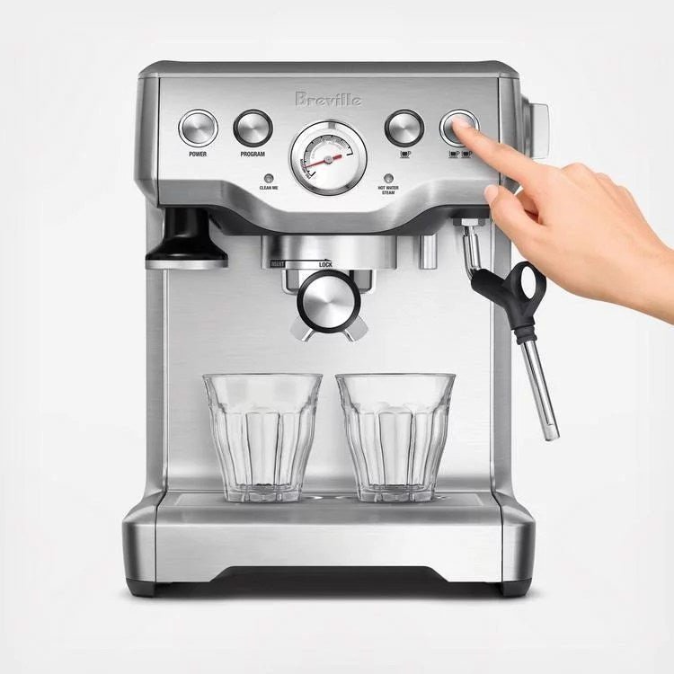 Breville �C the Infuser Manual Espresso Machine with 15 bars of pressure, Milk Frother and Water filtration �C Silver