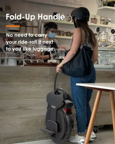 INMOTION V11 Electric Unicycle - 18 Inch Self-Balancing Monowheel, Equipped with 3.35'' Air Suspension