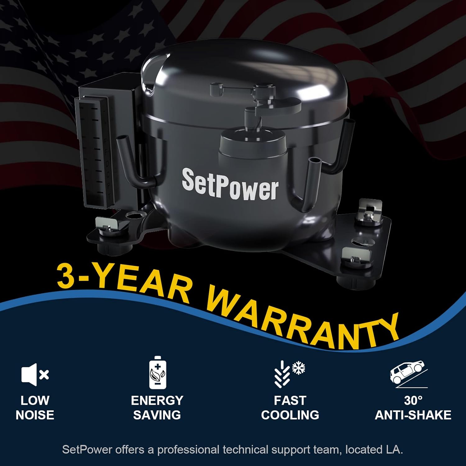 AJ30 Portable Refrigerator,Portable Freezer,32 Quart(30L) Electric Cooler,Car Refrigerator,12/24V DC Cable & 110/240V AC,Car Fridge for Camping,Truck,RV,Travel,Fishing,3-YEAR Warranty