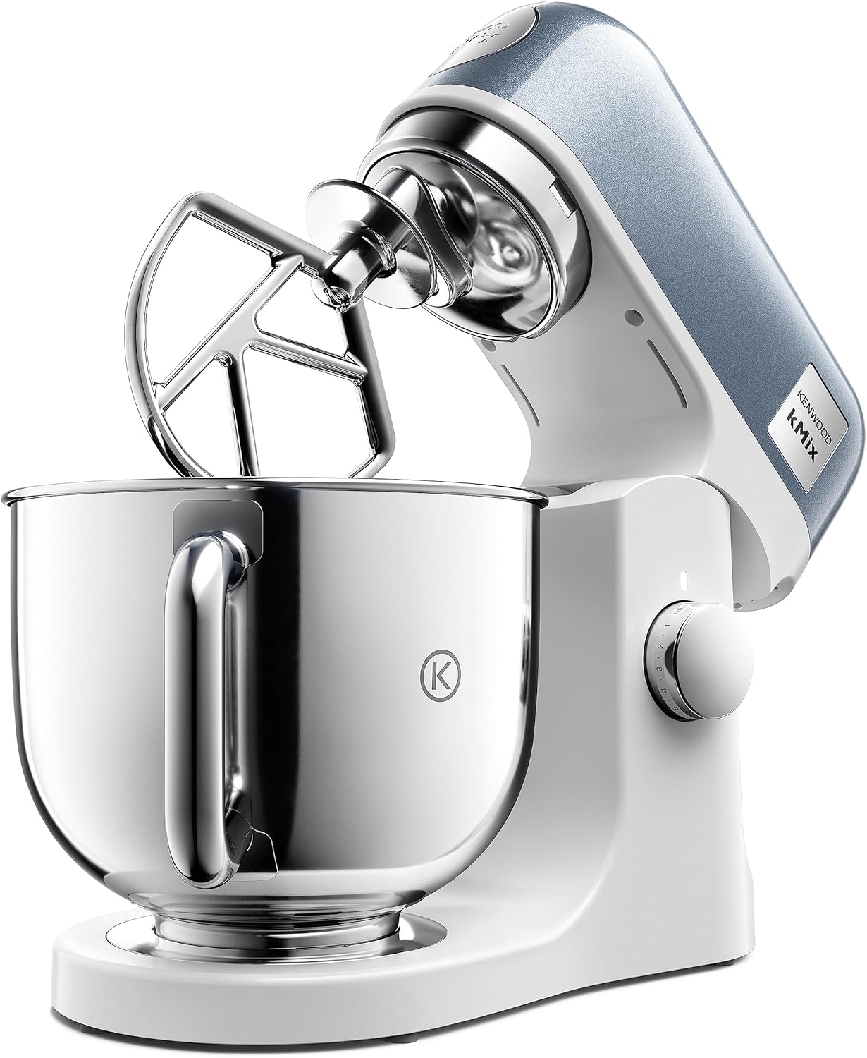 Kenwood kMix KMX750RD Küchenmaschine, 5 l Edelstahl Schüssel, Safe-Use-Sicherheitssystem, Metallgehuse, 1000 Watt, inkl. 3-Teiligem Patisserie-Set und Spritzschutz, Rot