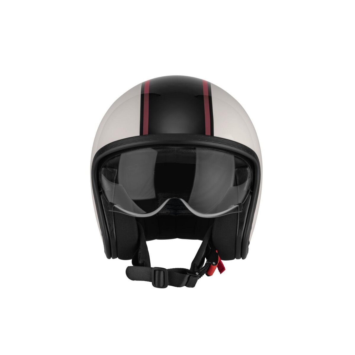 ULTIMATE SPEED® Jethelm, inkl. Helmbeutel und Akustikpolster (creme/schwarz) - B-Ware gut