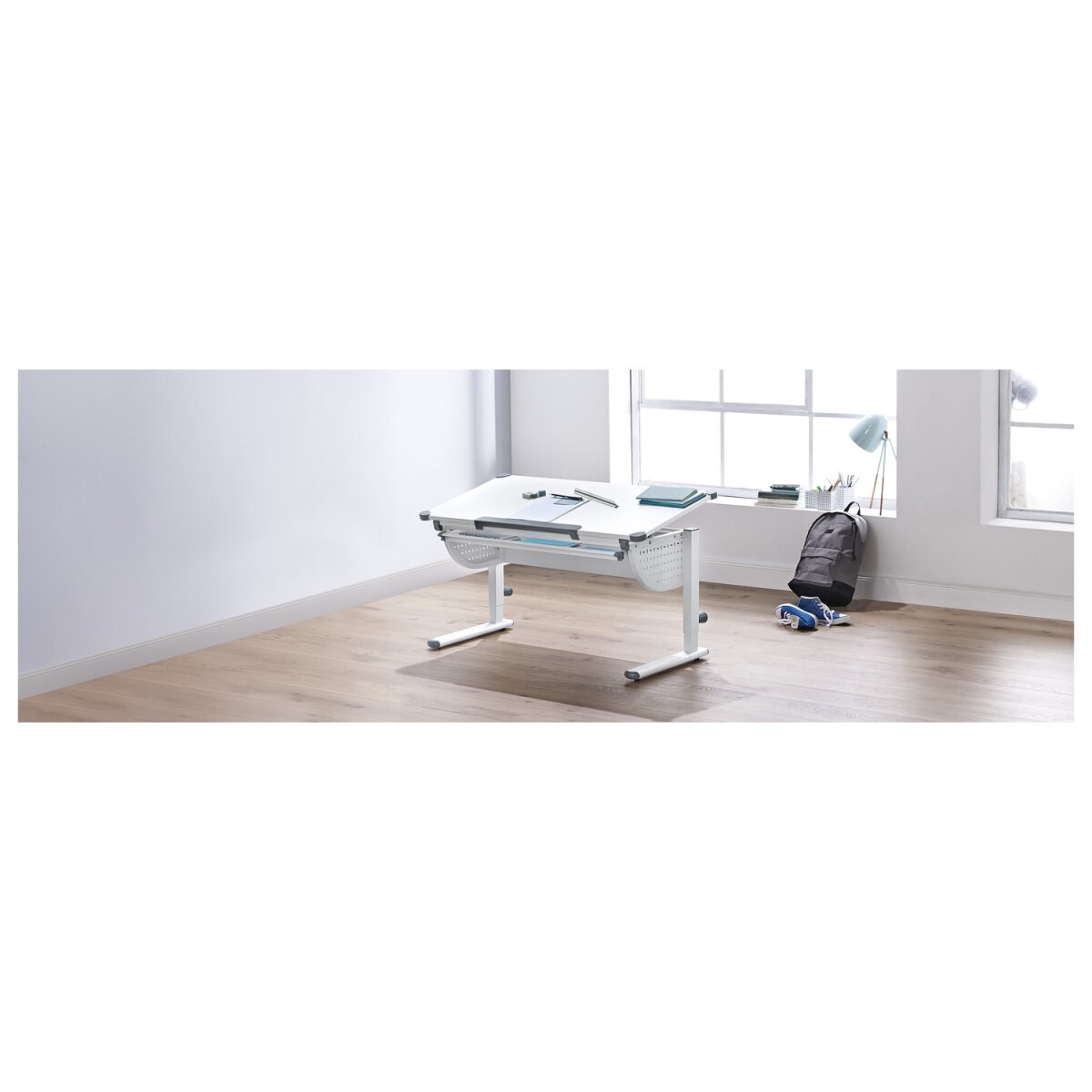 LIVARNO home Schreibtisch Schüler / Kinder, höhenverstellbar - B-Ware Transportschaden Kosmetisch