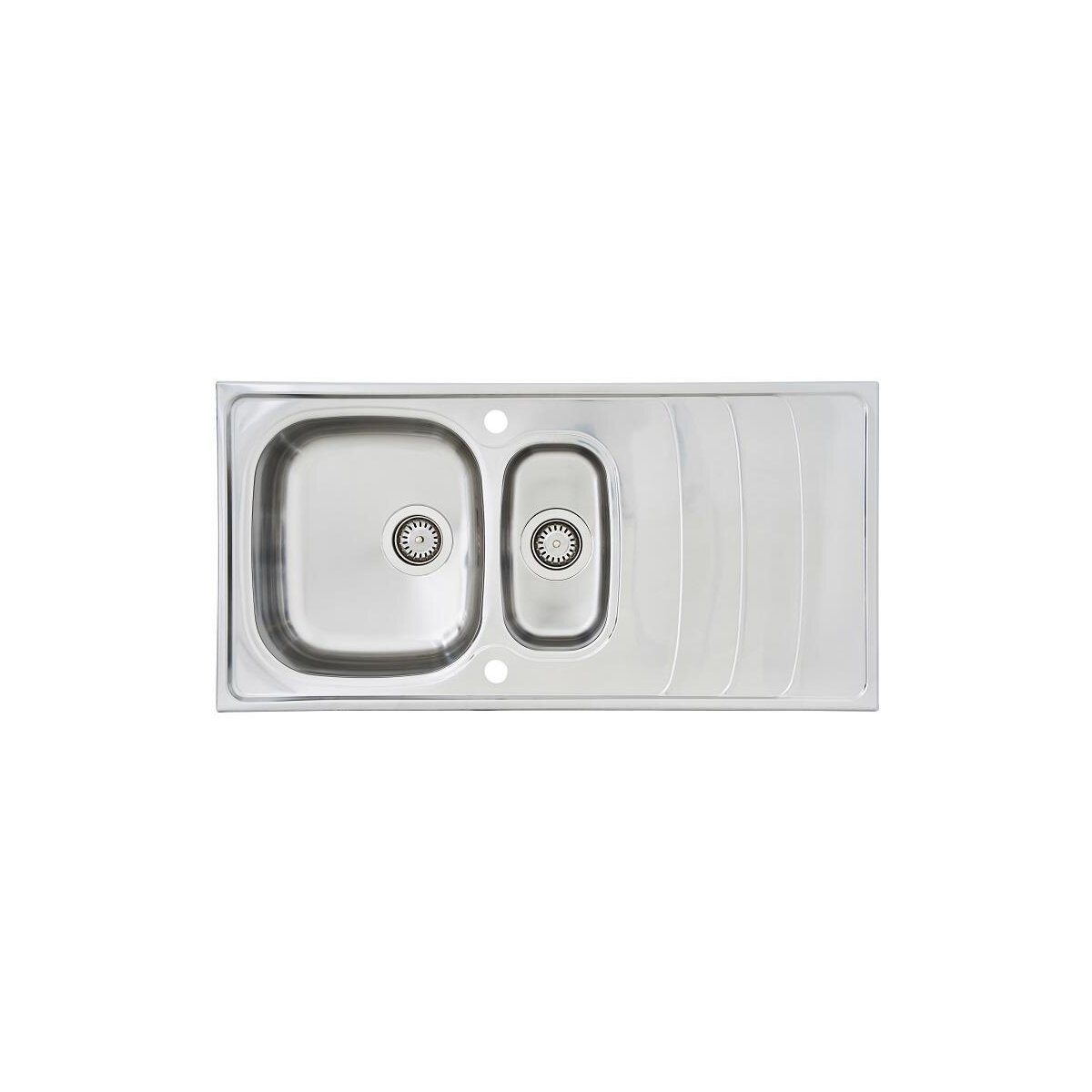 respekta Miami Einbauspüle, 100x50 cm, edelstahl - B-Ware neuwertig