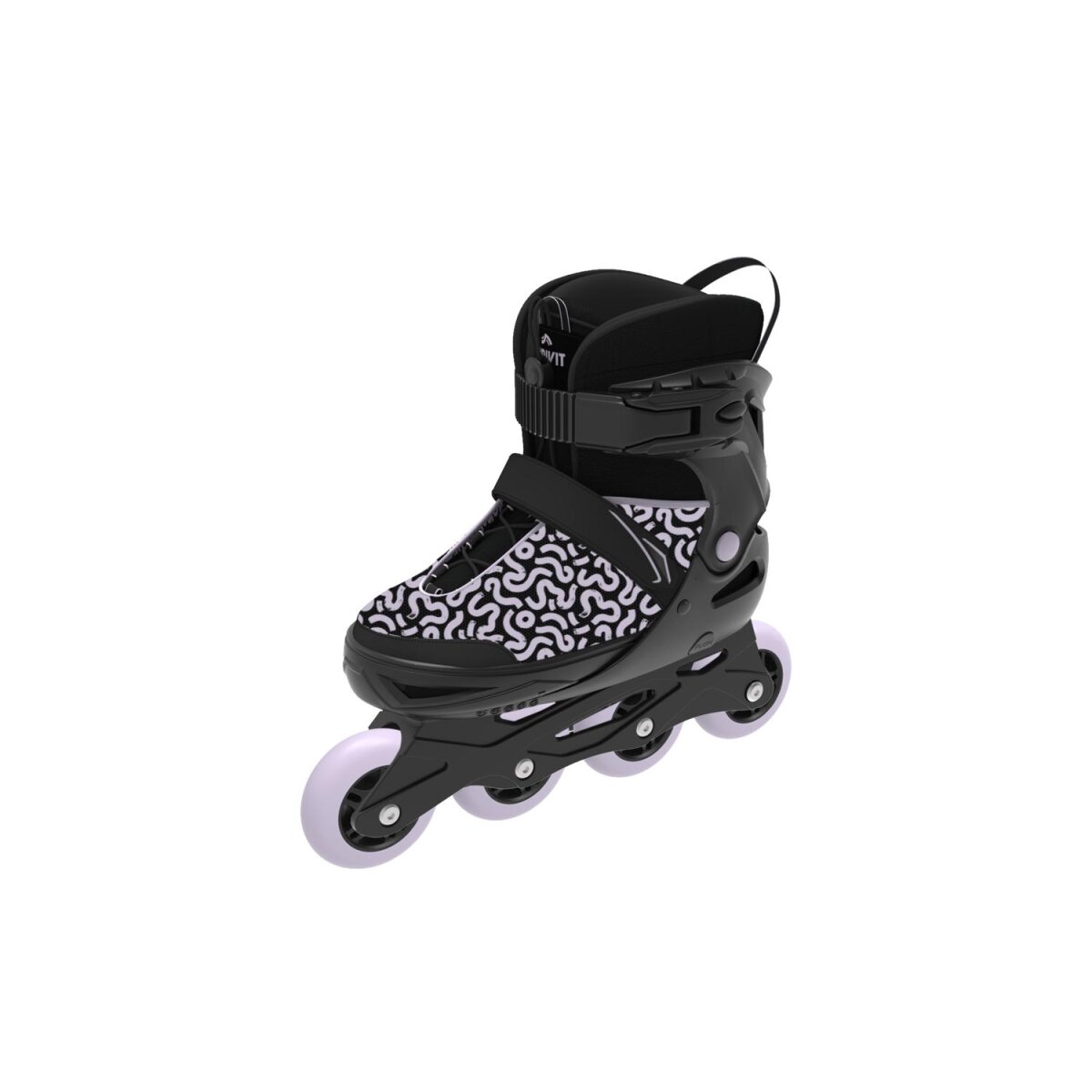 CRIVIT Jugend-Softboot-Inlineskates, größenverstellbar (schwarz/lila) - B-Ware gut