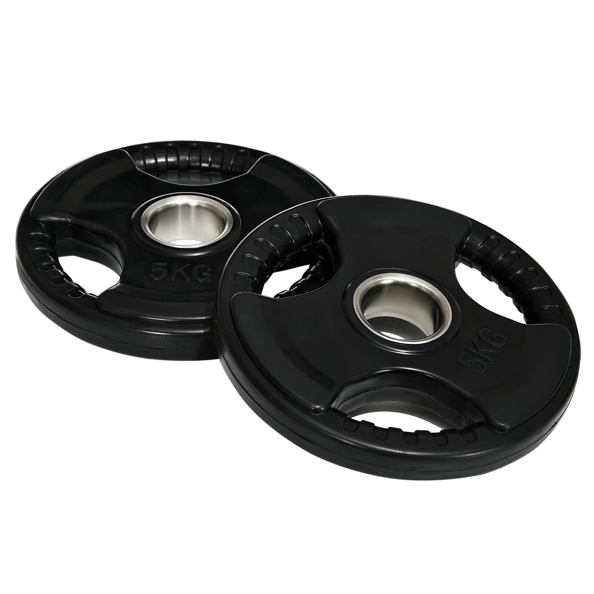 SPORTNOW Hantelscheiben Set mit Griffen für Hantelstangen & freies Training