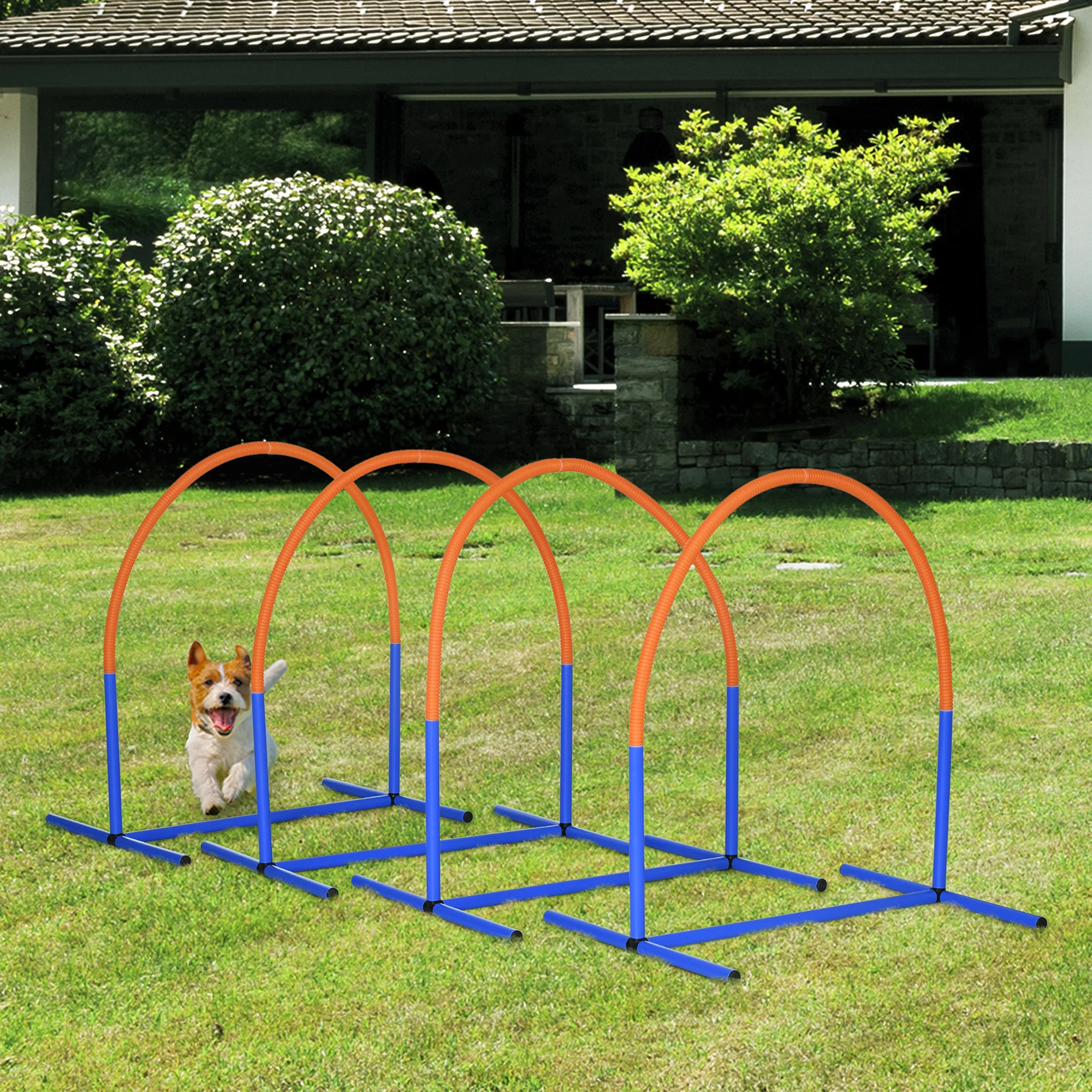 PawHut Agility Set Hund 4-teilig mit Tragetasche Outdoor