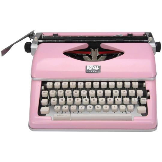 Royal 79105y Classic Manual Typewriter (Pink)