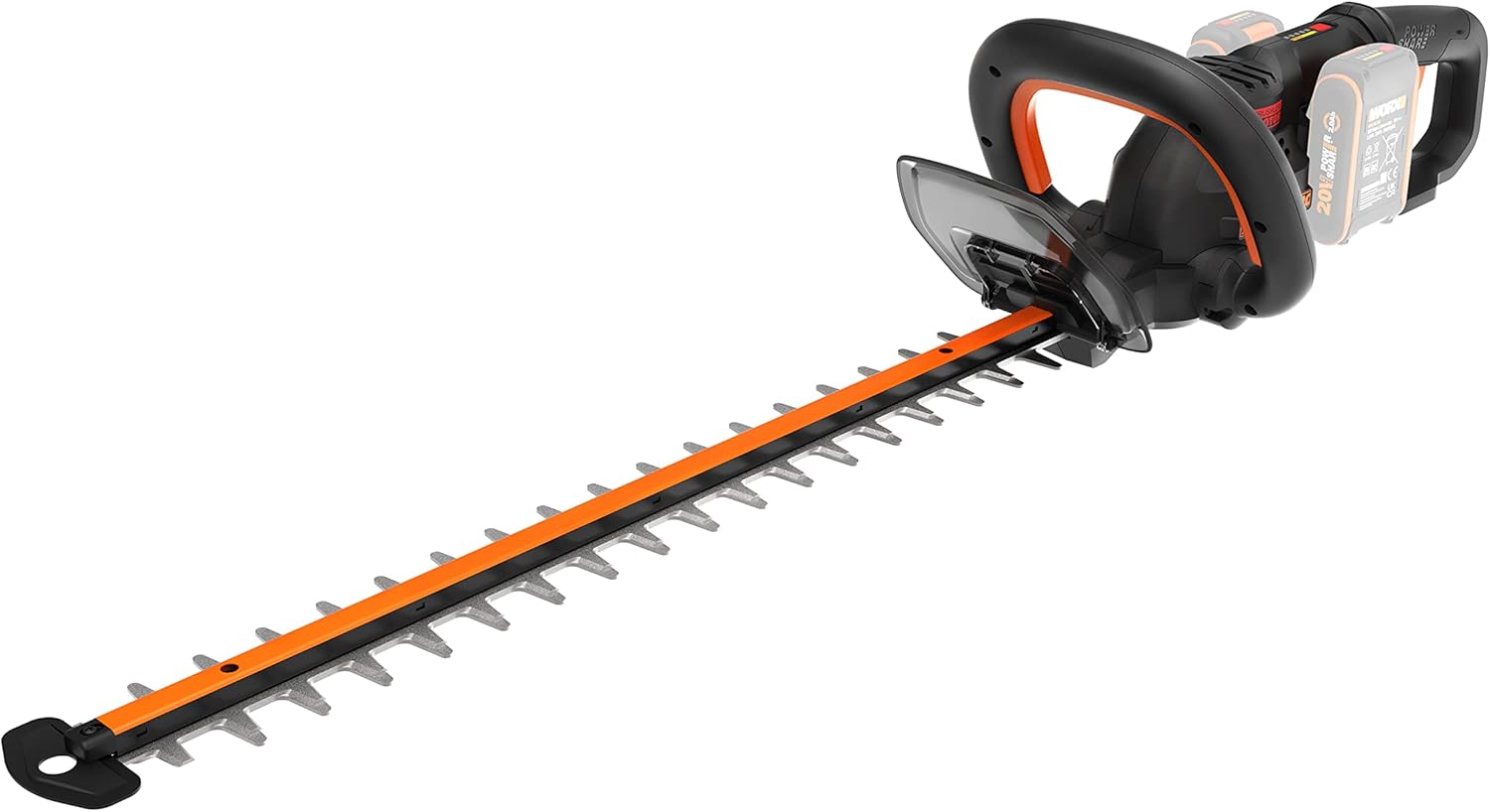 WORX WG286E.9 Nitro Profi Akku Heckenschere 40V – präziser Schnitt auch bei schwierigen Winkeln – leistungsstarker bürstenloser Motor – 58cm Schnittlänge – 27mm Zahnabstand – ohne Akku & Ladegerät