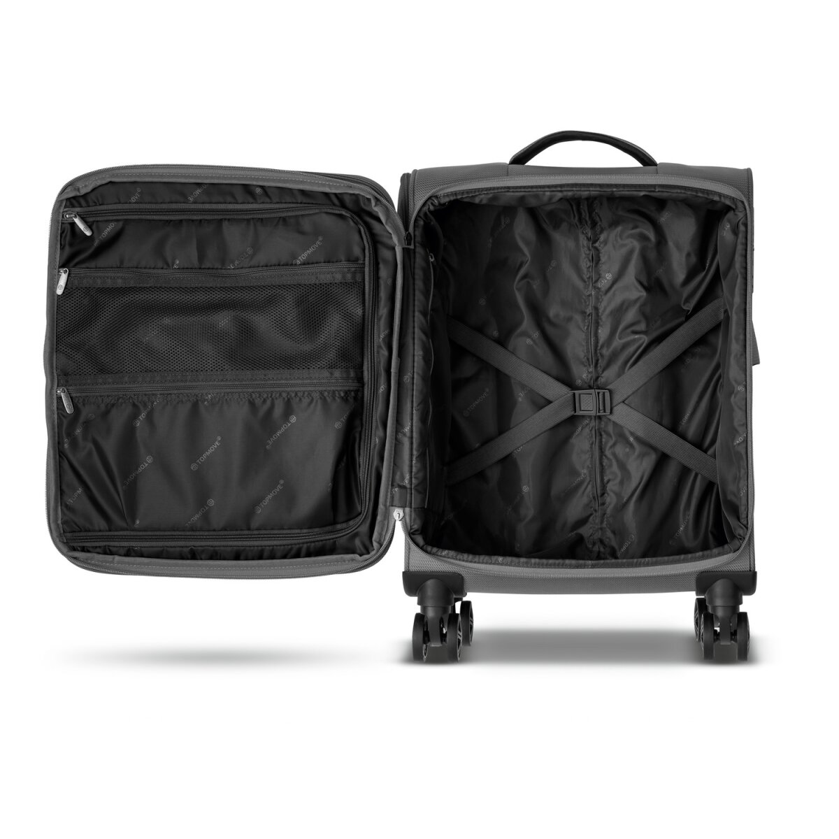 TOPMOVE® Koffer (Boardtrolley) aus Stoff, 35 l - B-Ware sehr gut