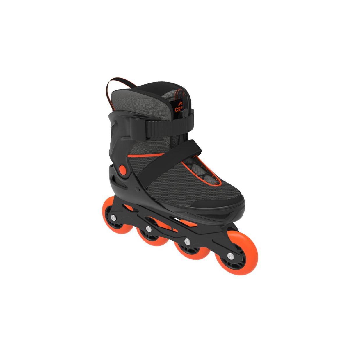 CRIVIT Jugend-Softboot-Inlineskates, größenverstellbar (schwarz/orange) - B-Ware neuwertig