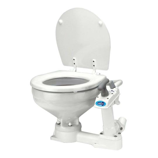 Jabsco 29090-3000, Twist 'n' Lock Manual Head, Marine Toilet, Compact Bowl