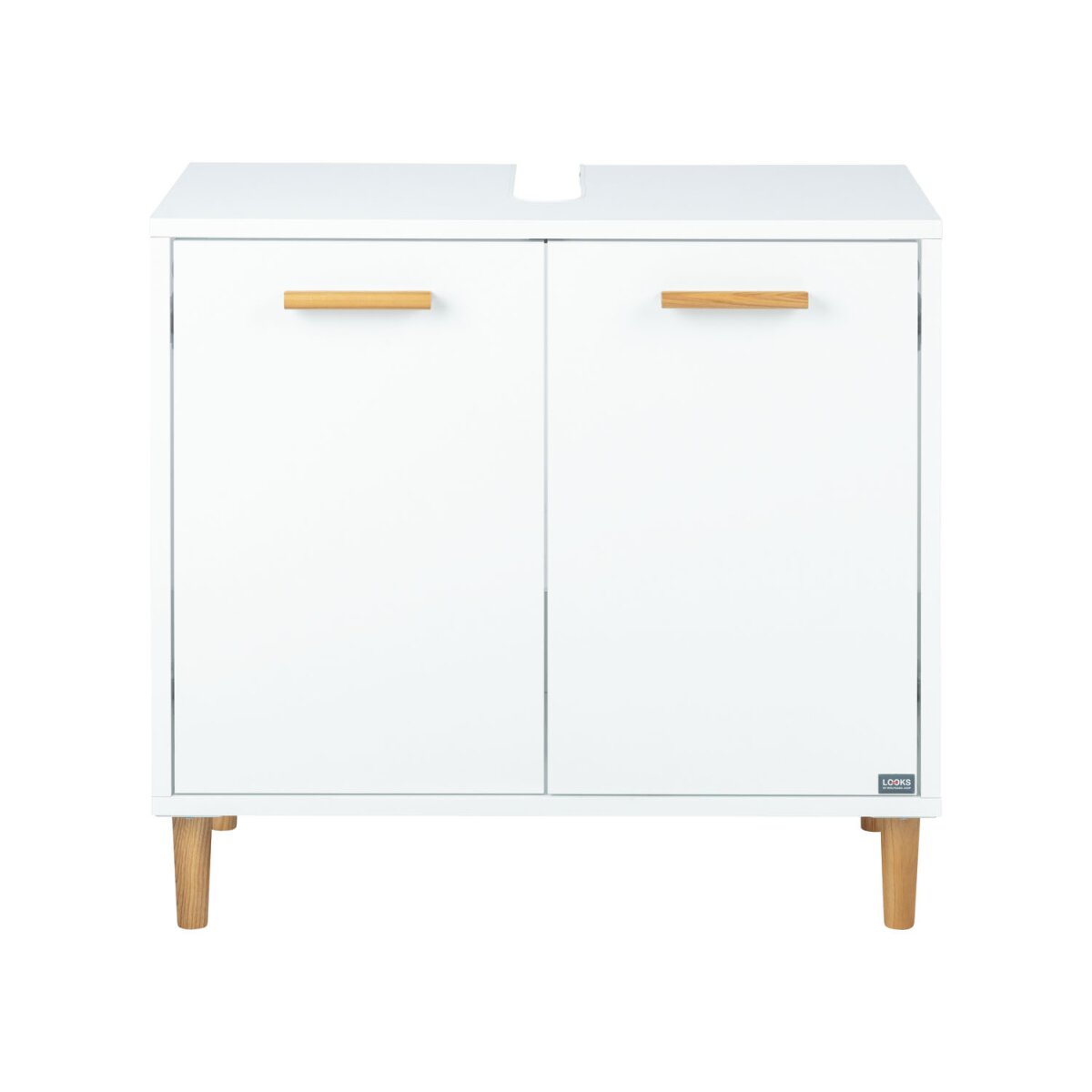 LOOKS by Wolfgang Joop Waschbeckenunterschrank mit Softclose-Funktion, weiß - B-Ware sehr gut