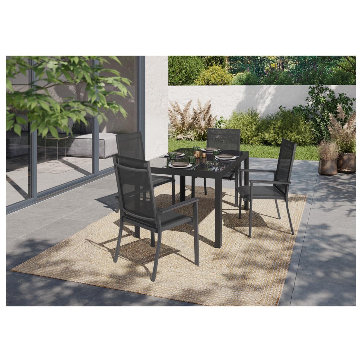 LIVARNO home Alu-Stapelsessel »Houston«, grau - B-Ware sehr gut