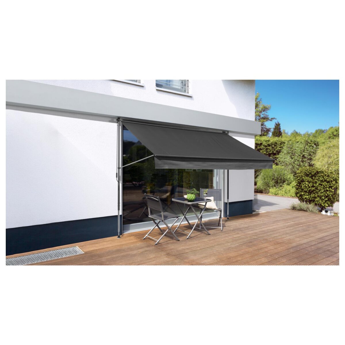 LIVARNO home Klemmmarkise 300 x 150, anthrazit - B-Ware gut
