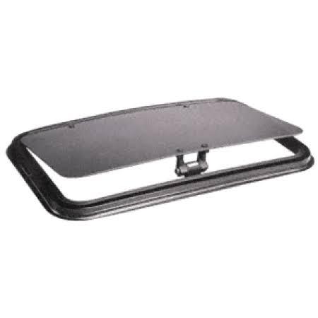 CRL Np1732b6h SFC 17 inch x 32 inch Newport Sunroof with Molded Trim Ring - Solar High Performance Glass, Black