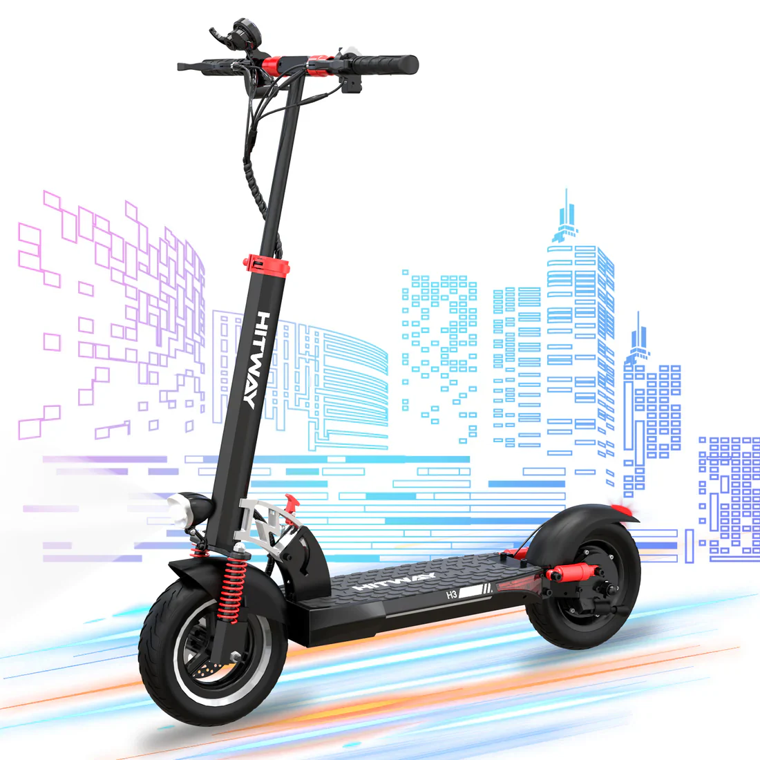 HITWAY HB24 E-Scooter mit Sitz – 800W Motor, 48V Batterie