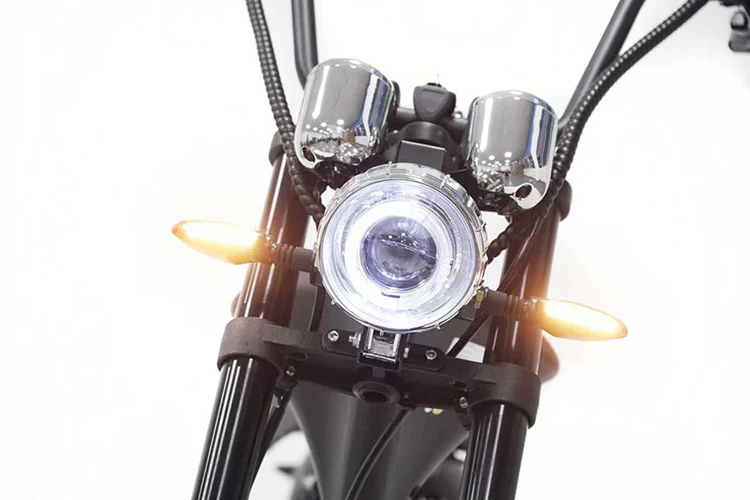 Mangosteen M1P Elektro-Chopper in Weinrot – 2000W Bürstenloser Motor, 60 km/h Hchstgeschwindigkeit