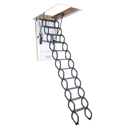 66875 LST Scissor Insulated Attic Ladder 300lbs