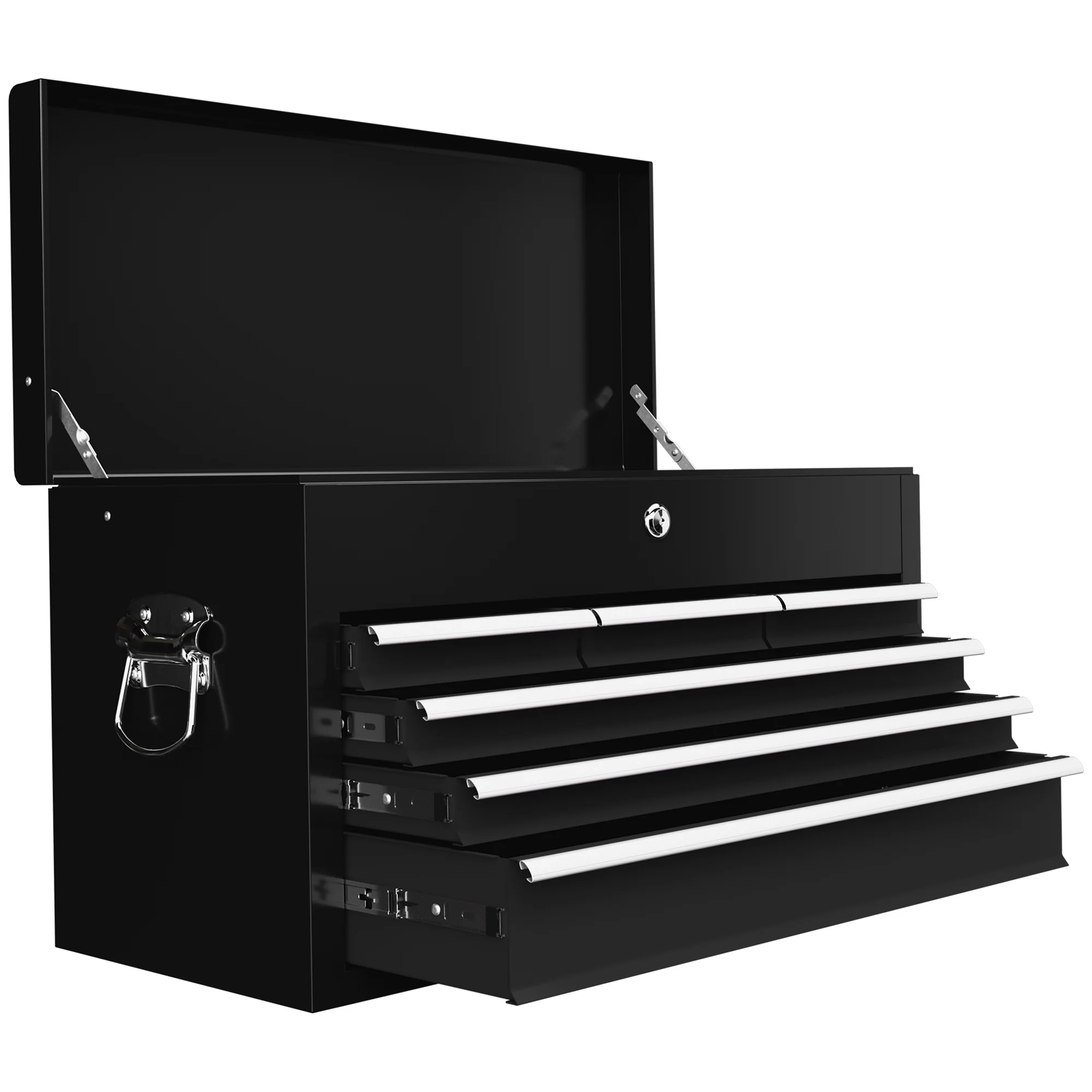 HOMCOM Werkzeugkasten 6 Schubladen abschließbar kugelgelagert