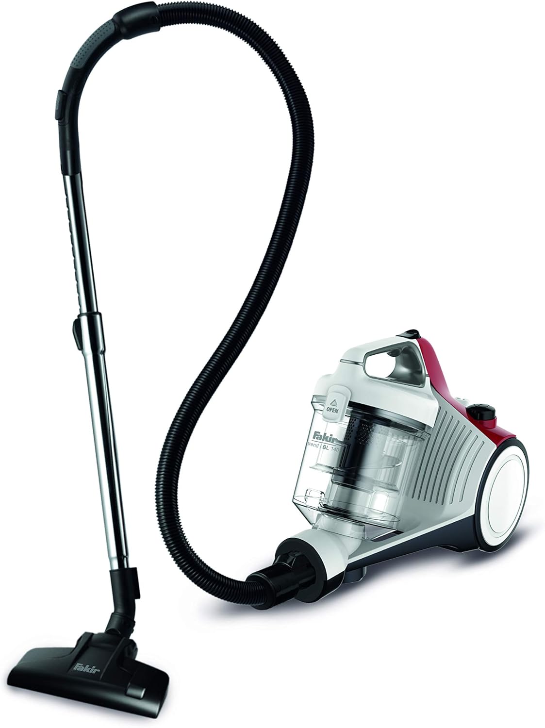 Fakir Apollo BL 150 - Beutelloser Staubsauger I Zyklonsauger mit Hochleistungsmotor, EPA 10 Filter & Kombidüse, 800 W, Blau/Silber