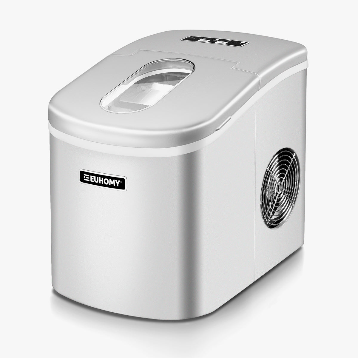 Euhomy Portable Compact Ice Maker Sliver
