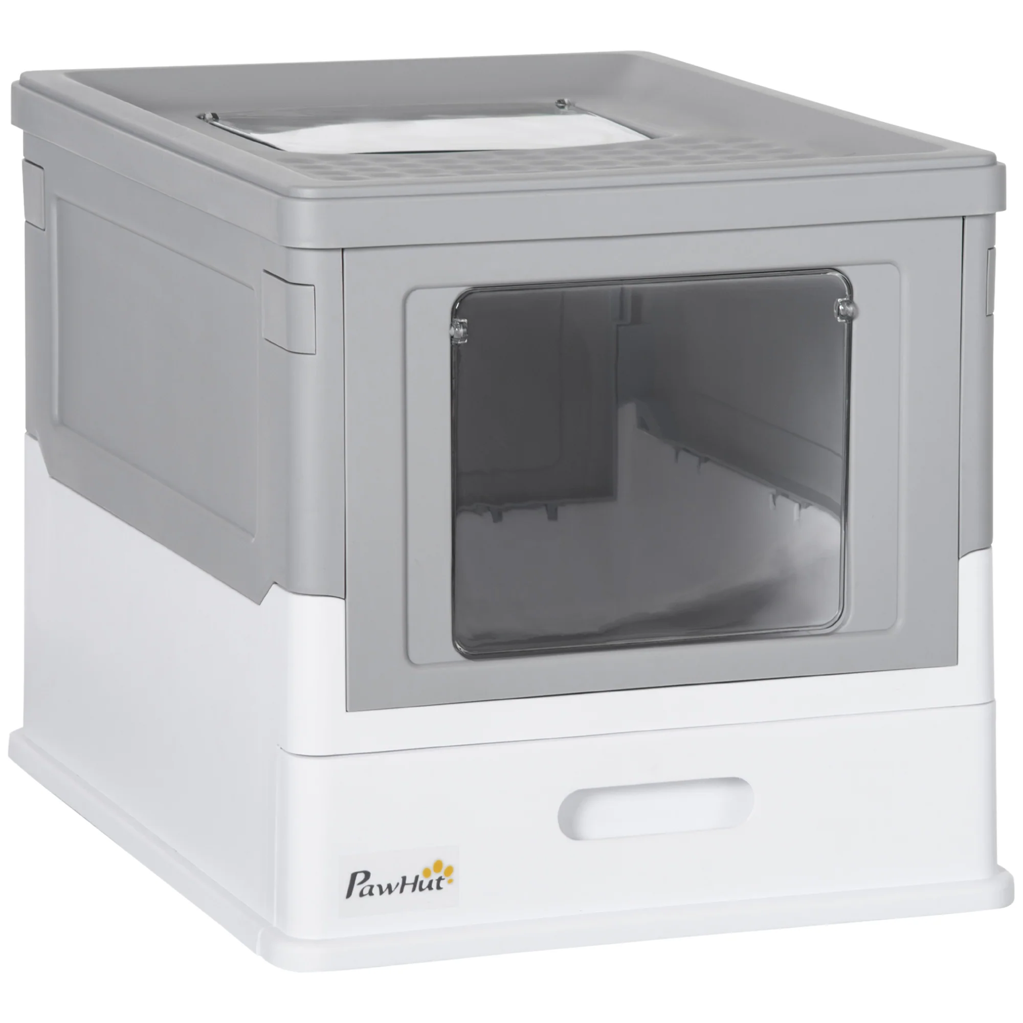 PawHut Katzentoilette geschlossen mit Deckel und Schaufel