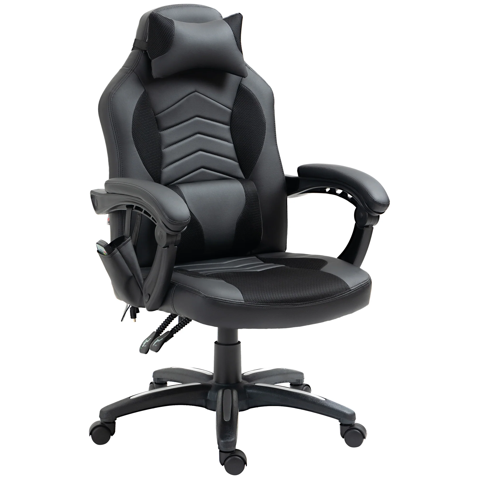 HOMCOM Gamingstuhl Massagefunktion Heizfunktion ergonomisch