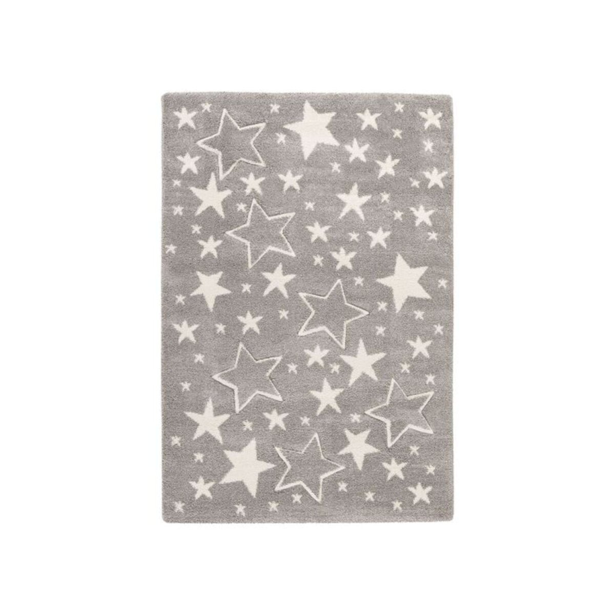 KAYOOM Kinder-Motivteppich (Sterne grau, 120cm x 170cm) - B-Ware neuwertig