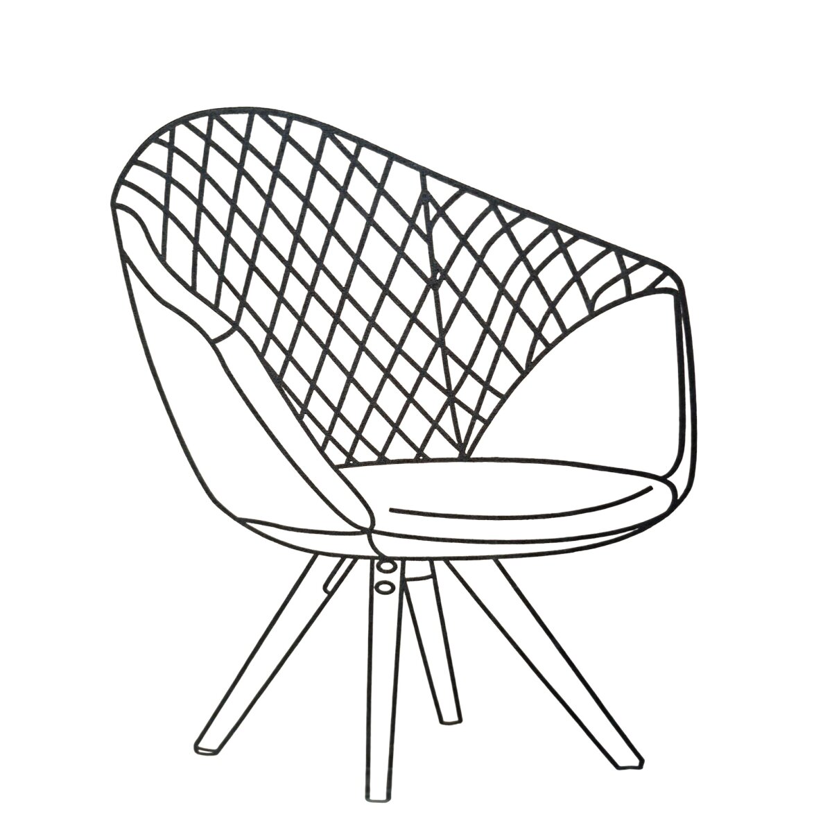 Kayoom 2er Set Chadwick 110 Polsterstühle, schwarz/braun - B-Ware neuwertig