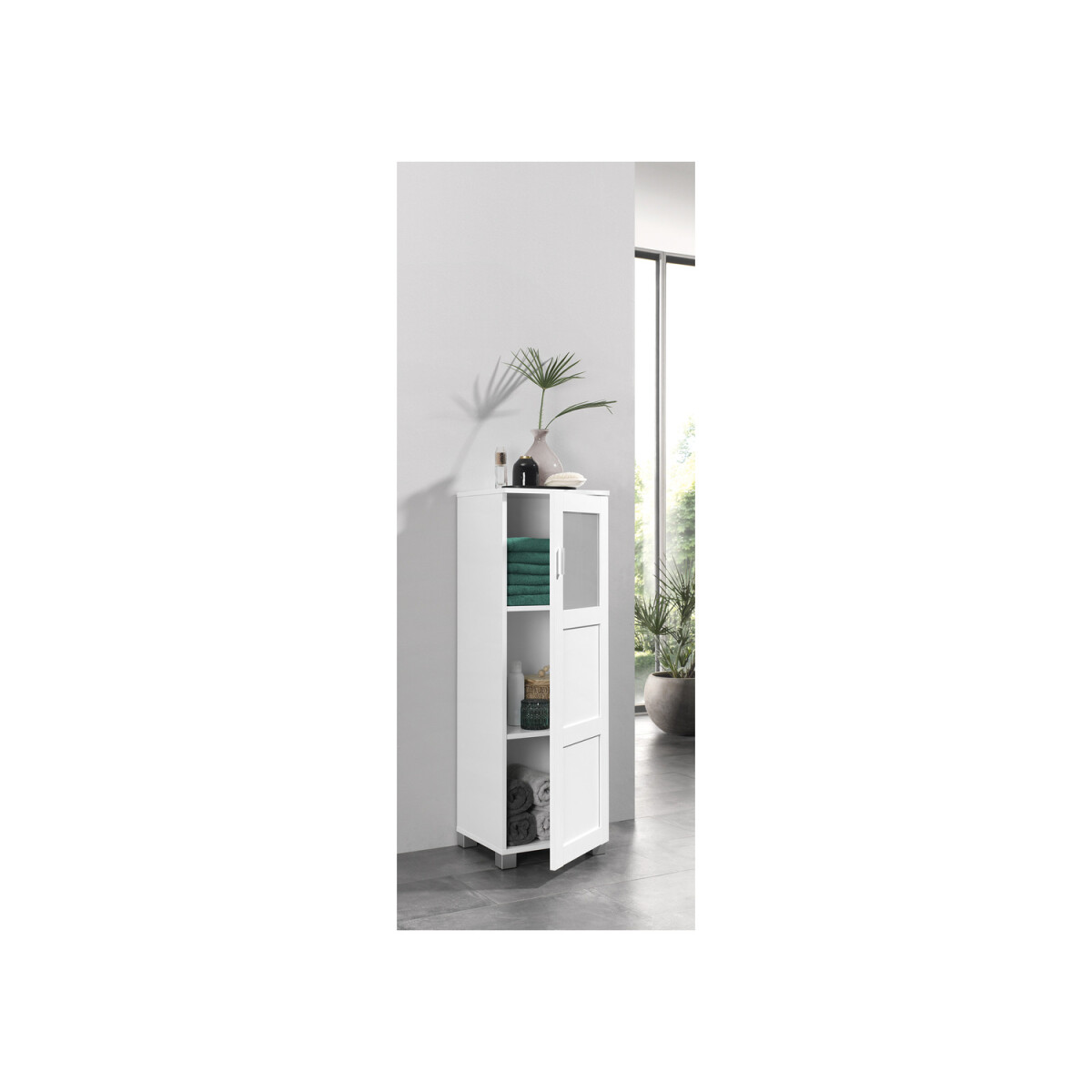 LIVARNO home Basel Badezimmervitrine, mit Sicherheitsglas - B-Ware sehr gut