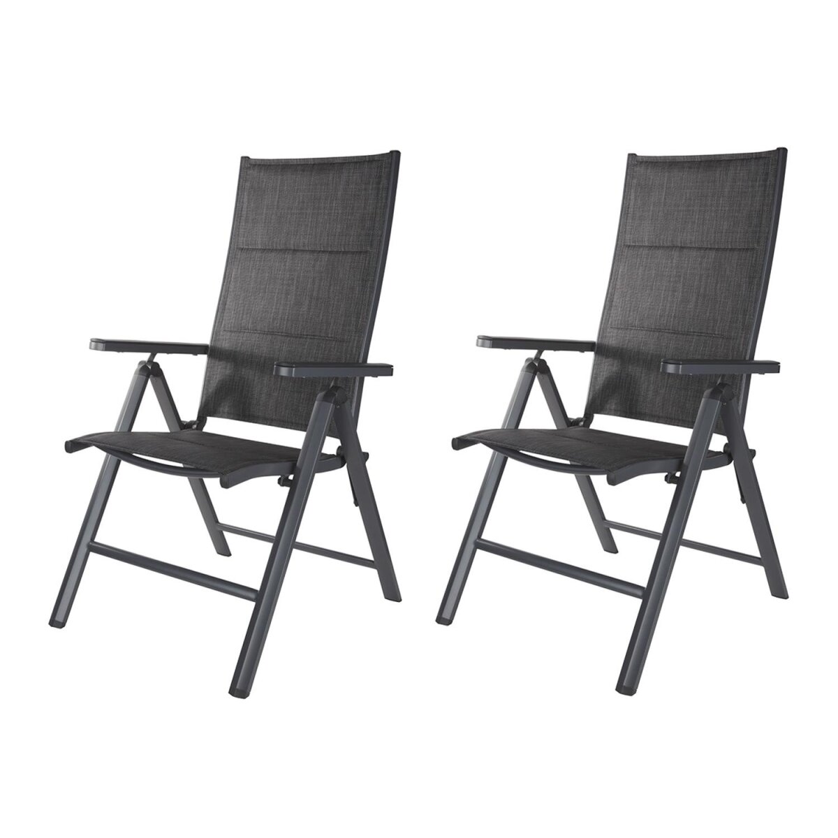 LIVARNO home Alu-Hochlehner »Toronto«, 2 Stück, anthrazit - B-Ware sehr gut