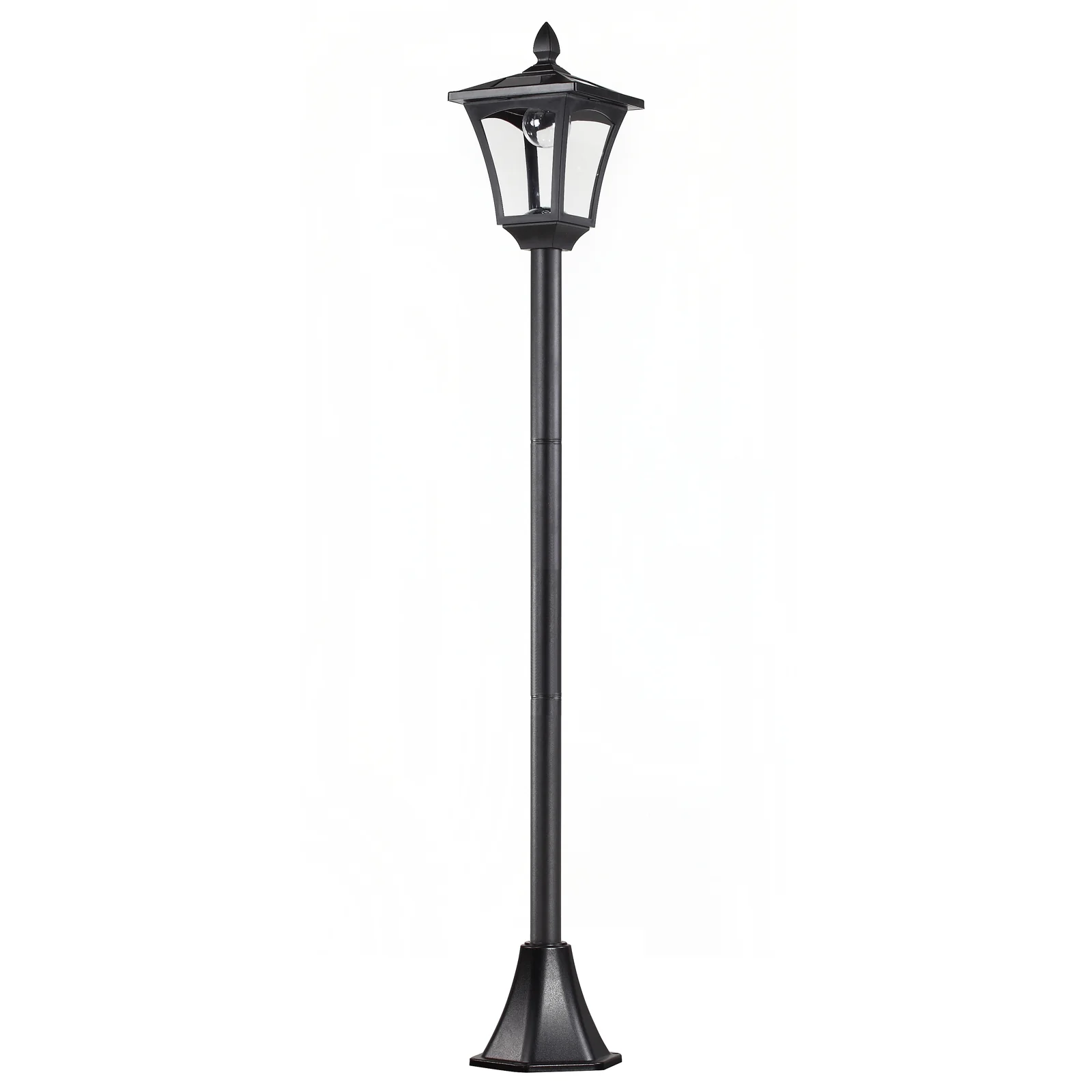 Outsunny Solar Gartenlaterne LED mit Dämmerungssensor wetterfest